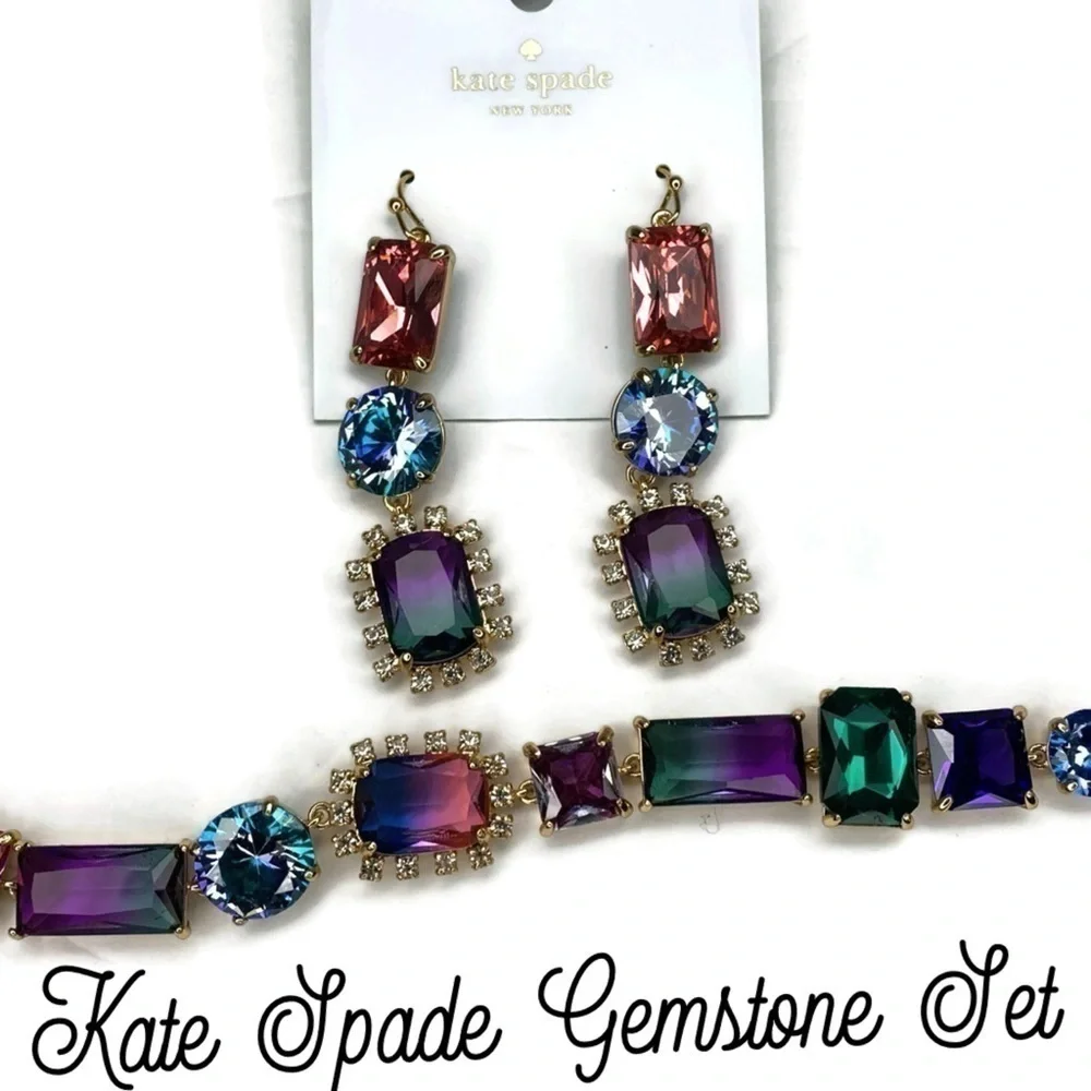 Kate Spade Multicolor Crush Bracelet Earrings Set